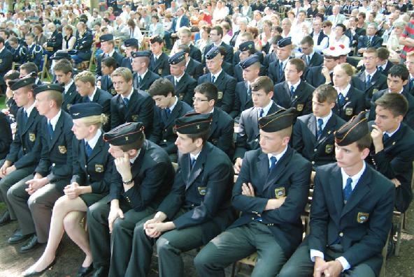 Elèves à la remise des prix